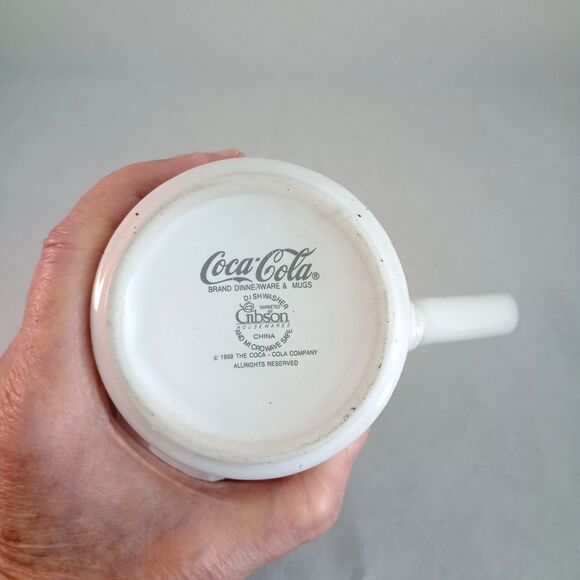 Coca Cola Polar Bear Coffee Mug 1996 Gibson Vintage Sunglasses Coke Cup - Picture 5 of 5